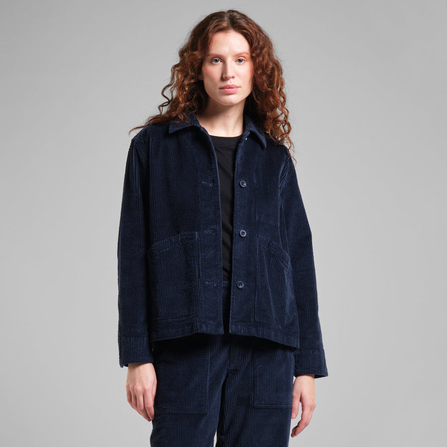 Dedicated Jacket Stiby Corduroy Navy