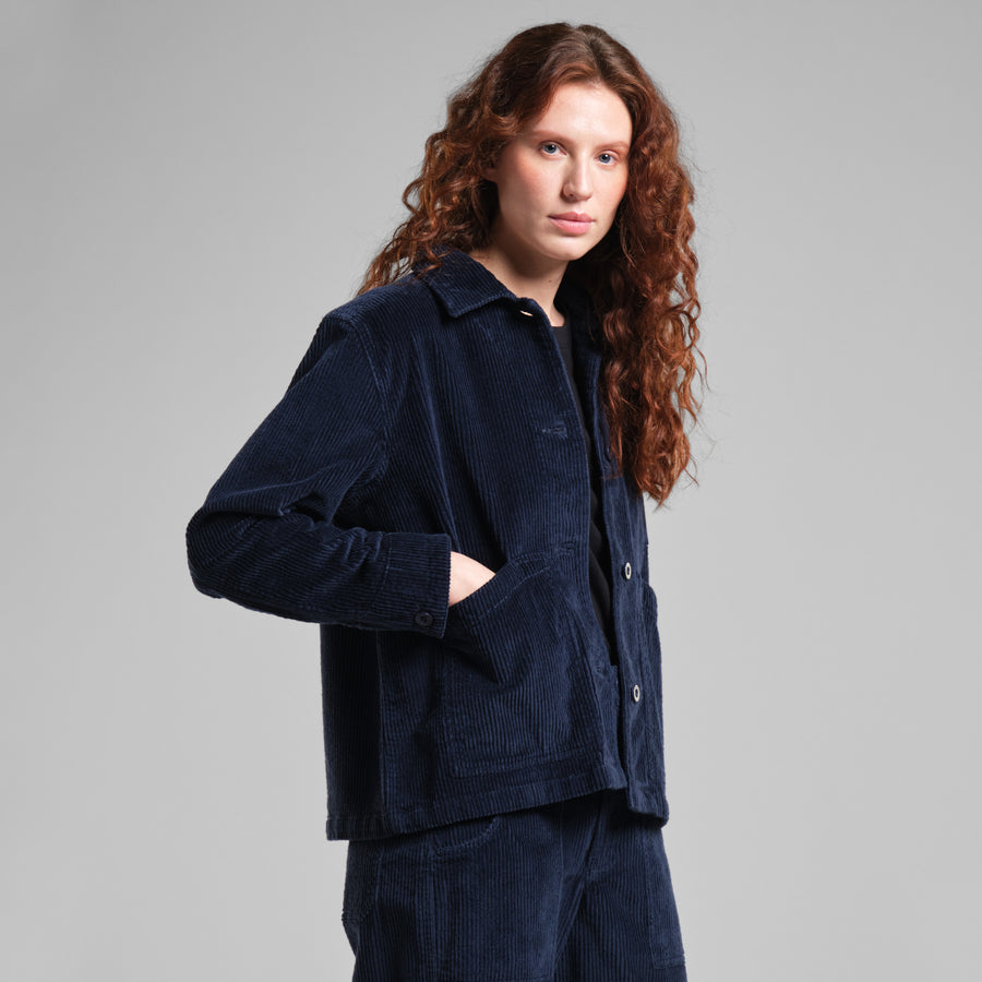 Dedicated Jacket Stiby Corduroy Navy
