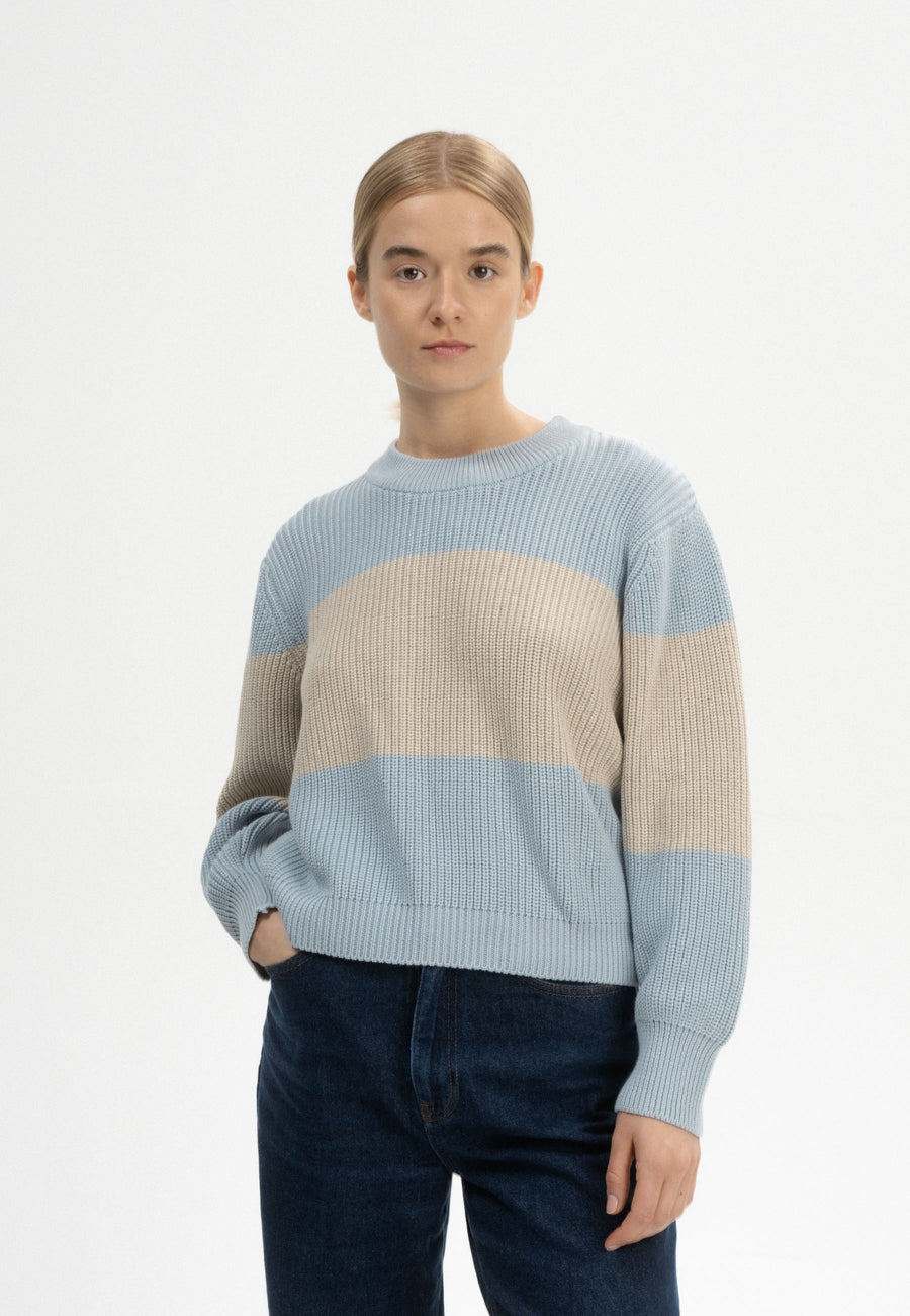 Mela Rippstrick Pullover ADAH STRIPES