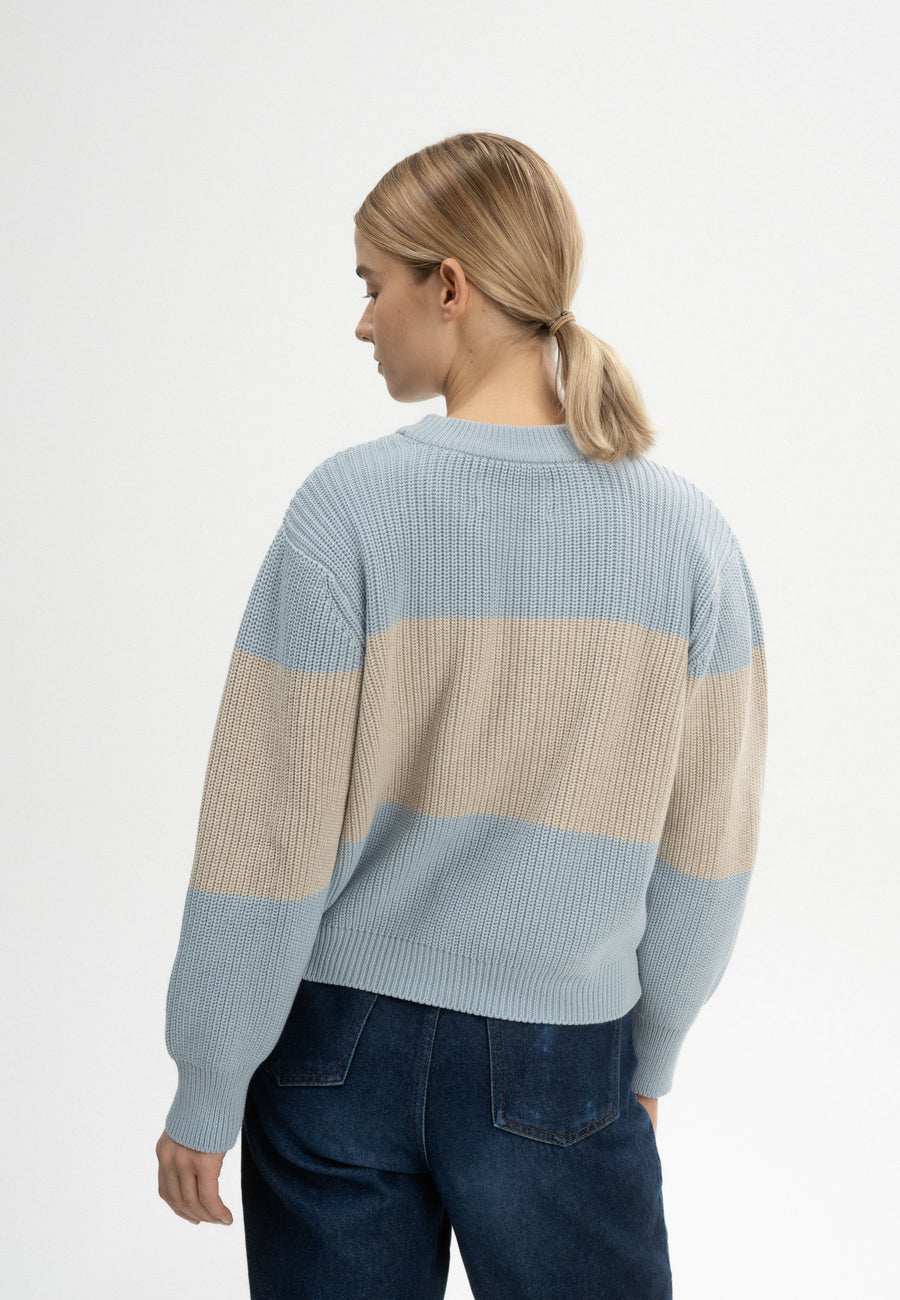 Mela Rippstrick Pullover ADAH STRIPES