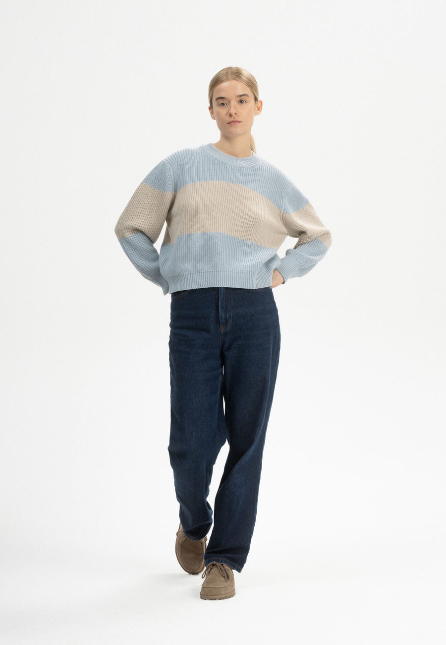 Mela Rippstrick Pullover ADAH STRIPES