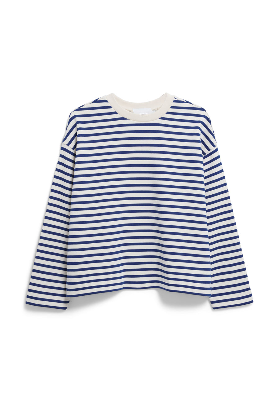 Armedangels Pullover FRANKAA MAARLEN STRIPE undyed-lapis blue