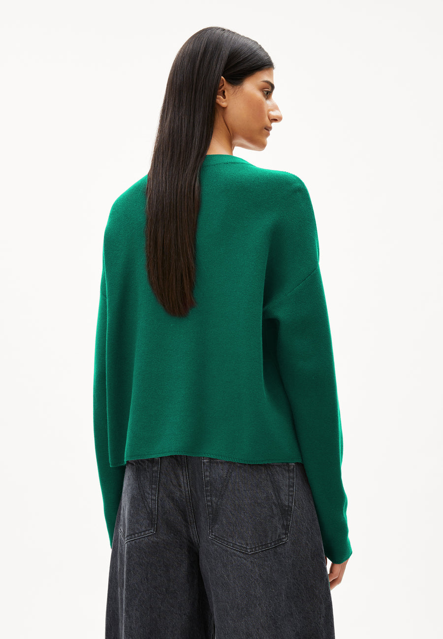 Armedangels Strick Pullover MERINAA LINKS LINKS emerald green