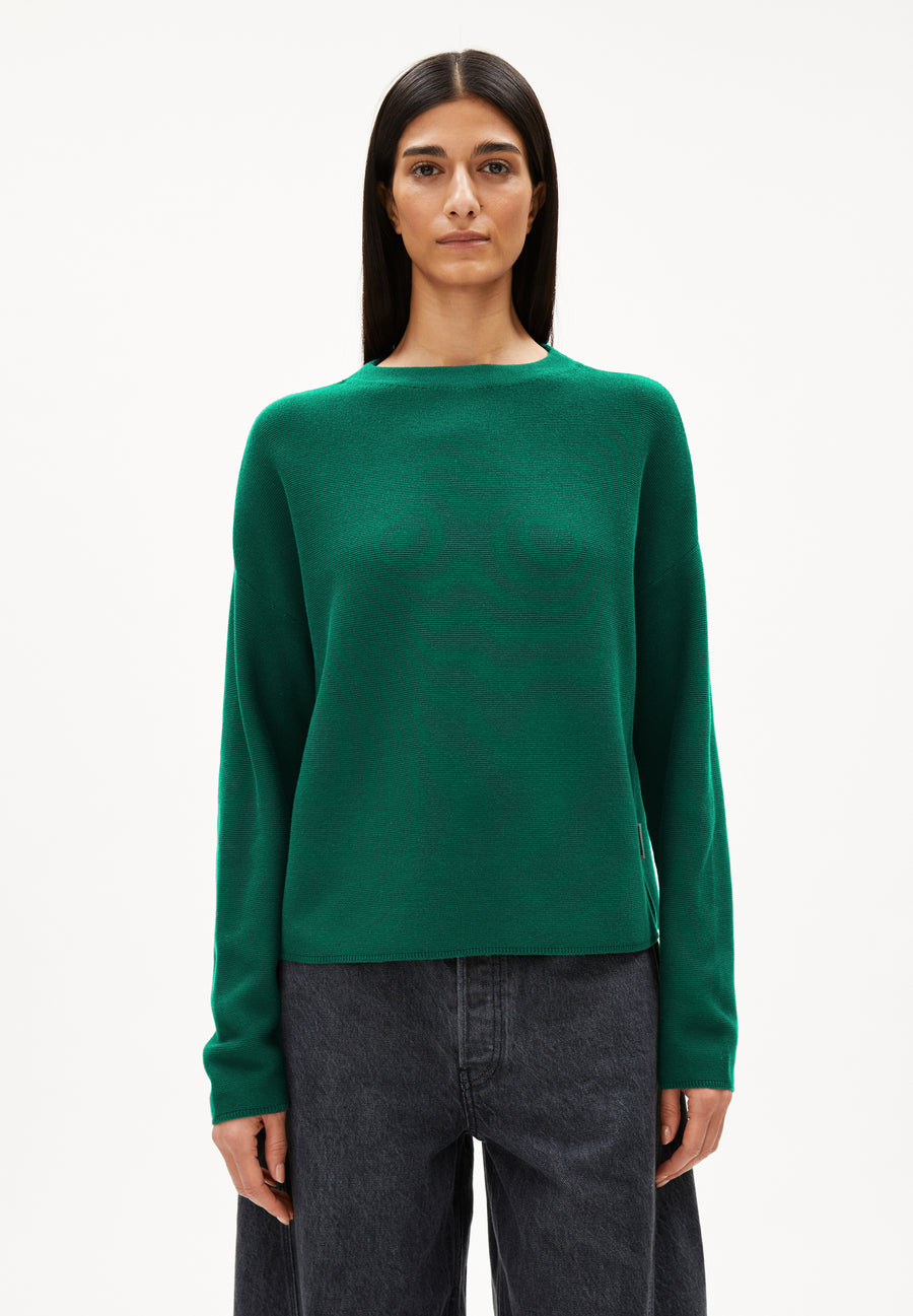 Armedangels Strick Pullover MERINAA LINKS LINKS emerald green