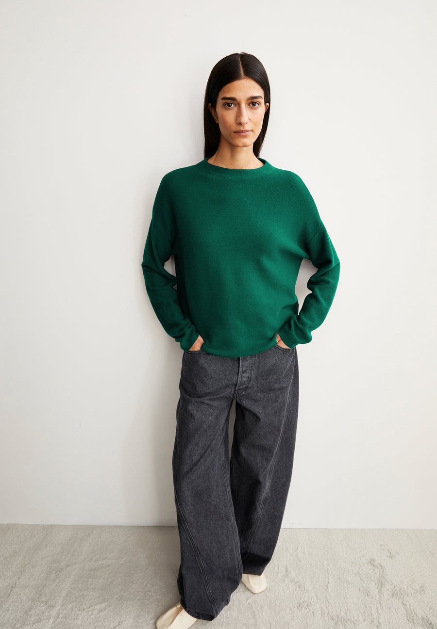 Armedangels Strick Pullover MERINAA LINKS LINKS emerald green