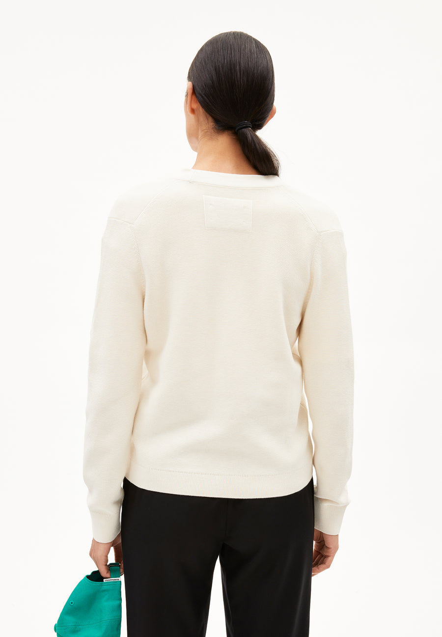 Armedangels Strick Cardigan Menaal Links Links oatmilk
