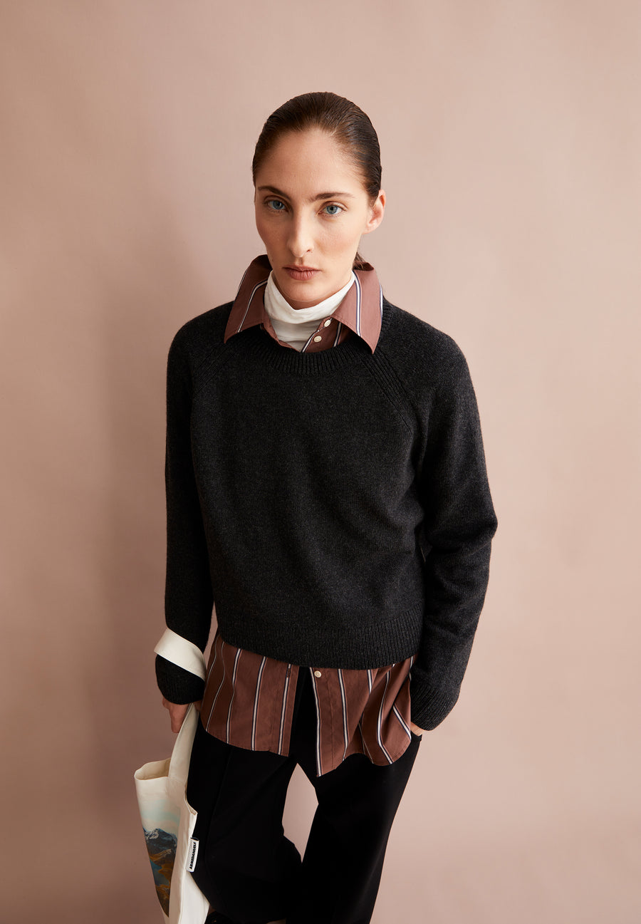 Armedangels Strick Pullover Diliriaa Reglana steel melange