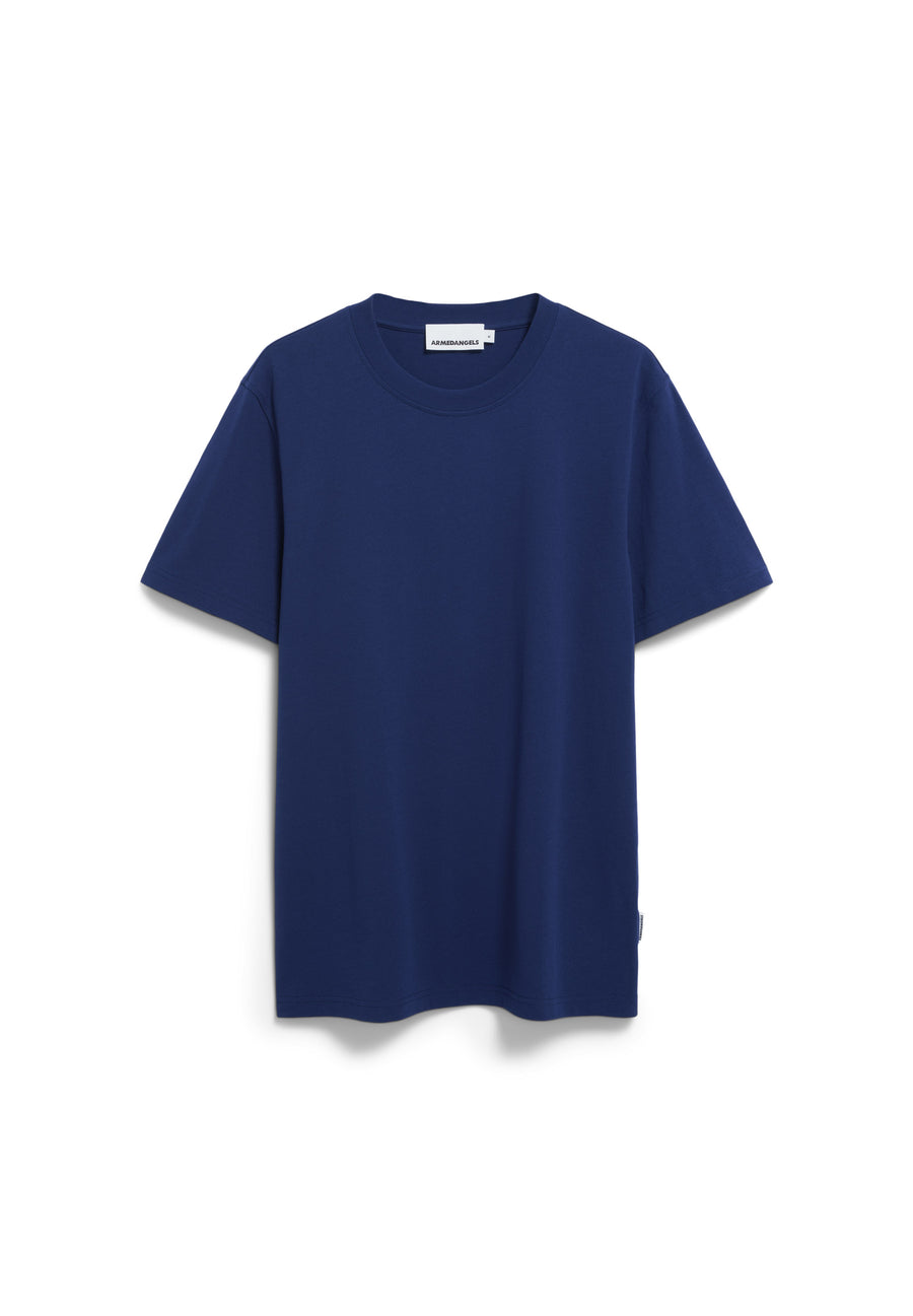 Armedangels T-Shirt MAARKOS blue noon