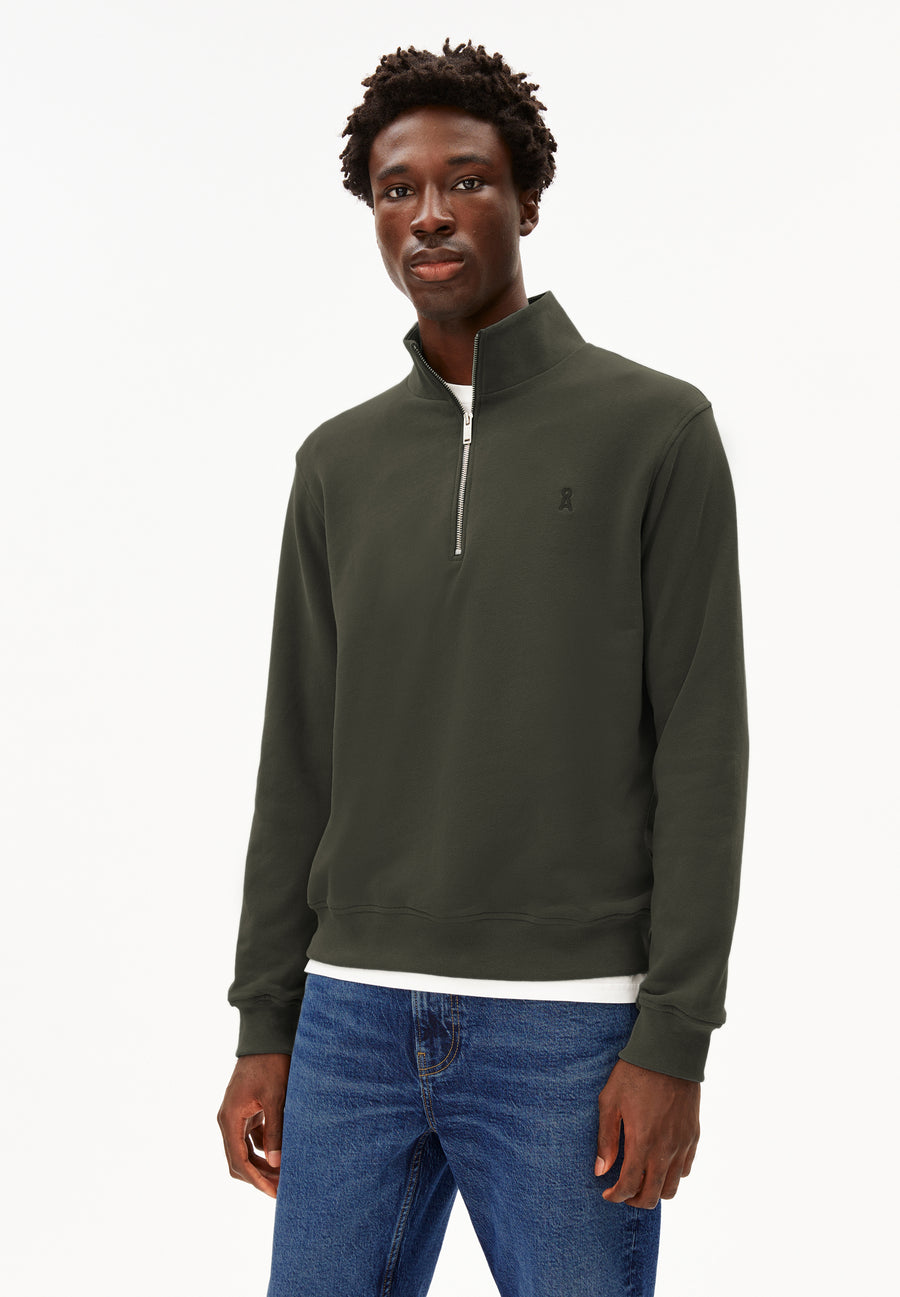 Armedangels Sweatshirt WAARLO FLEECE forest pine