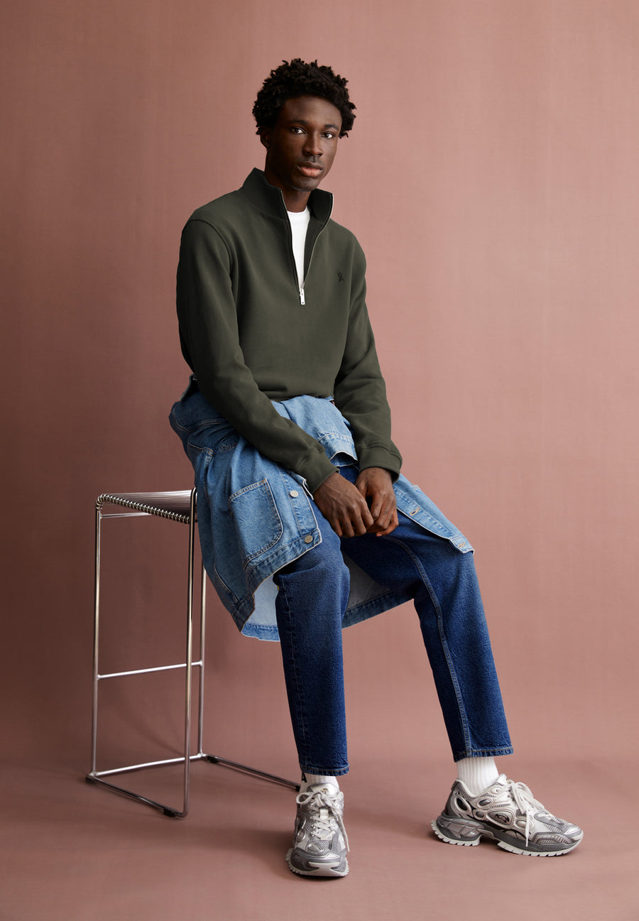 Armedangels Sweatshirt WAARLO FLEECE forest pine