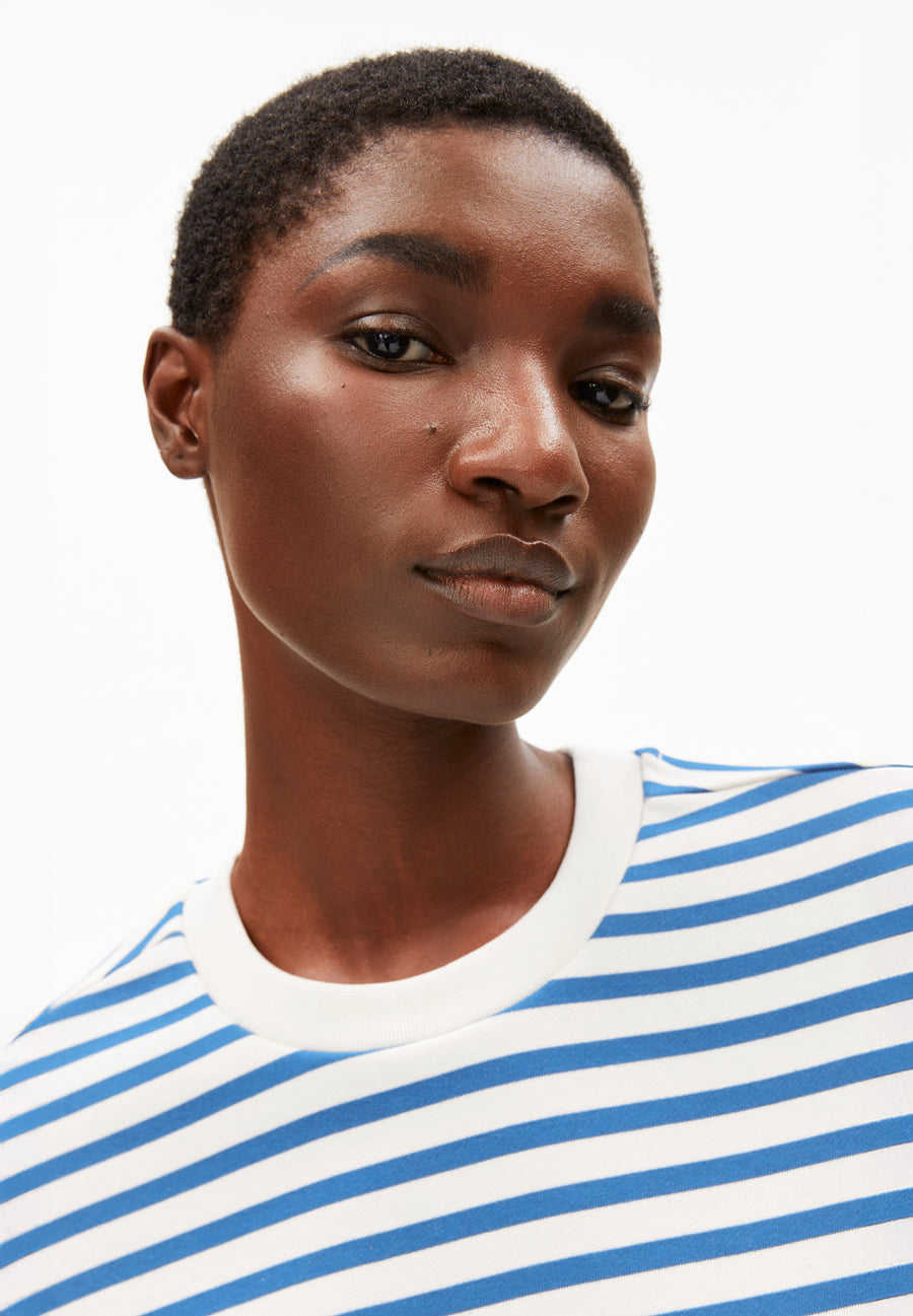 Armedangels Sweatshirt Frankaa Maarlen Stripe undyed-dark morning