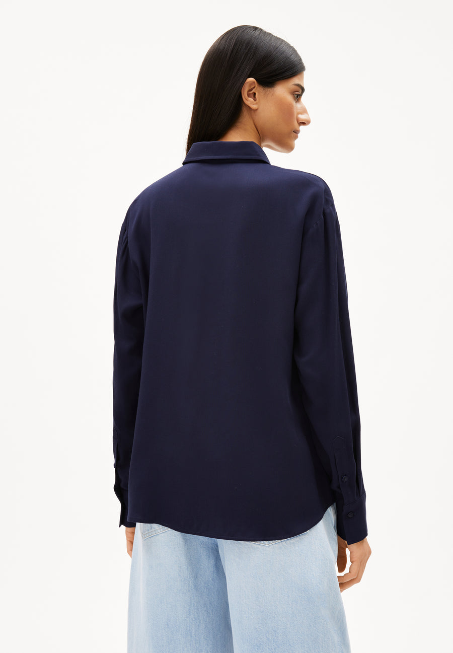 Armedangels Bluse LARISAANA LONGSLEEVE tinded navy