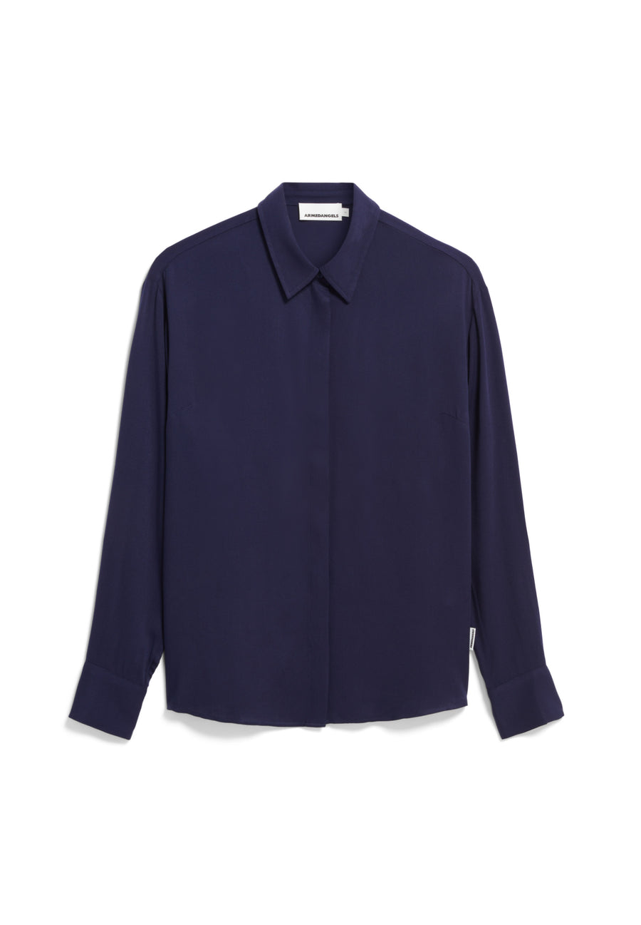 Armedangels Bluse LARISAANA LONGSLEEVE tinded navy