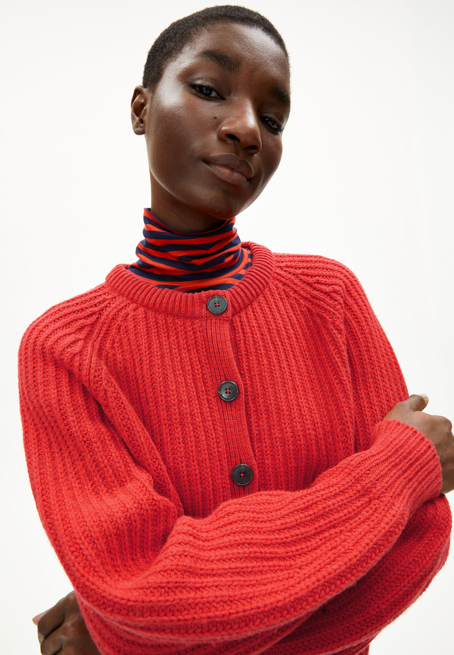 Armedangels Strick Cardigan SELMAA candy apple