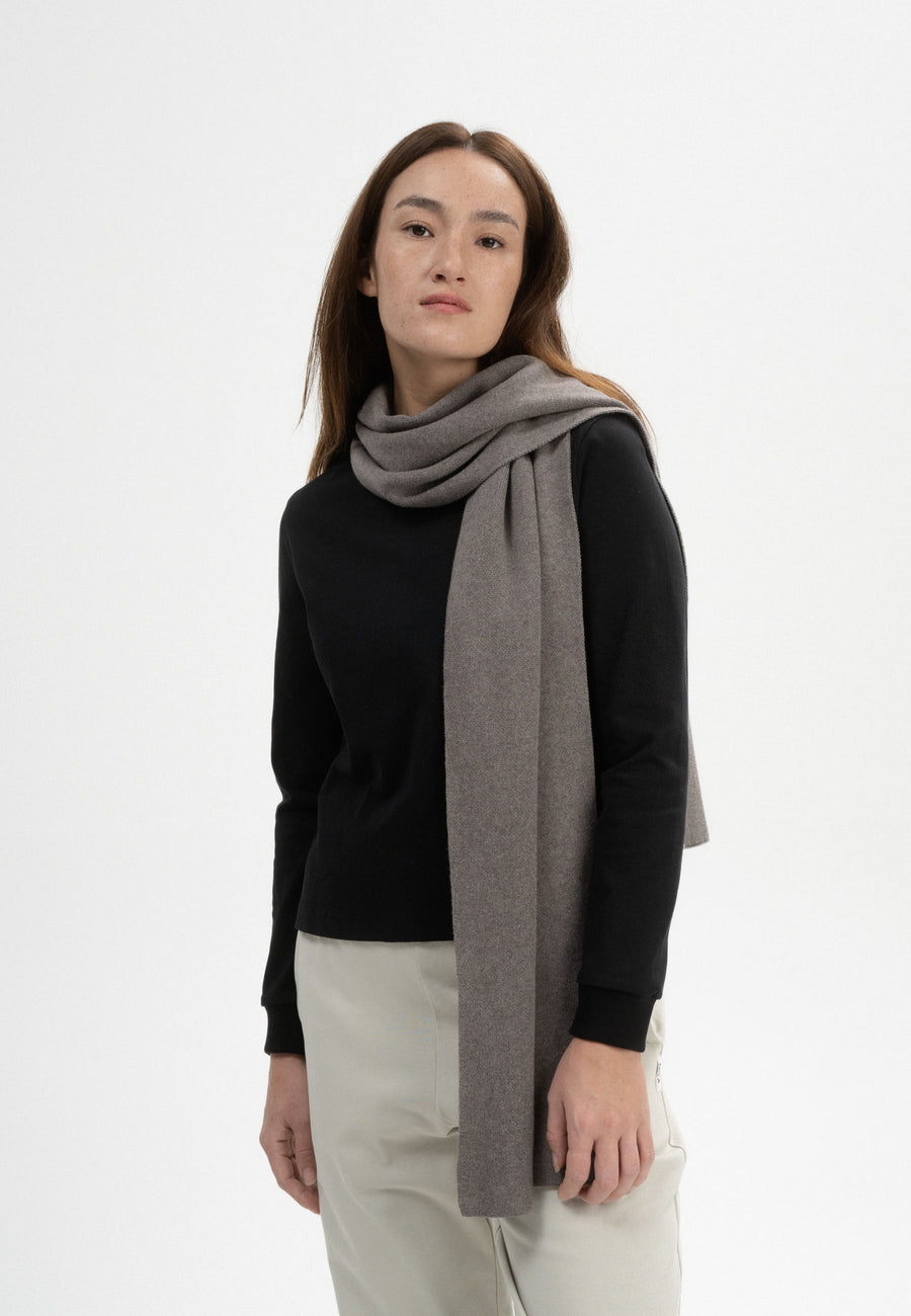 Mela Jacquard Rippstrick Schal ASMEE bear melange