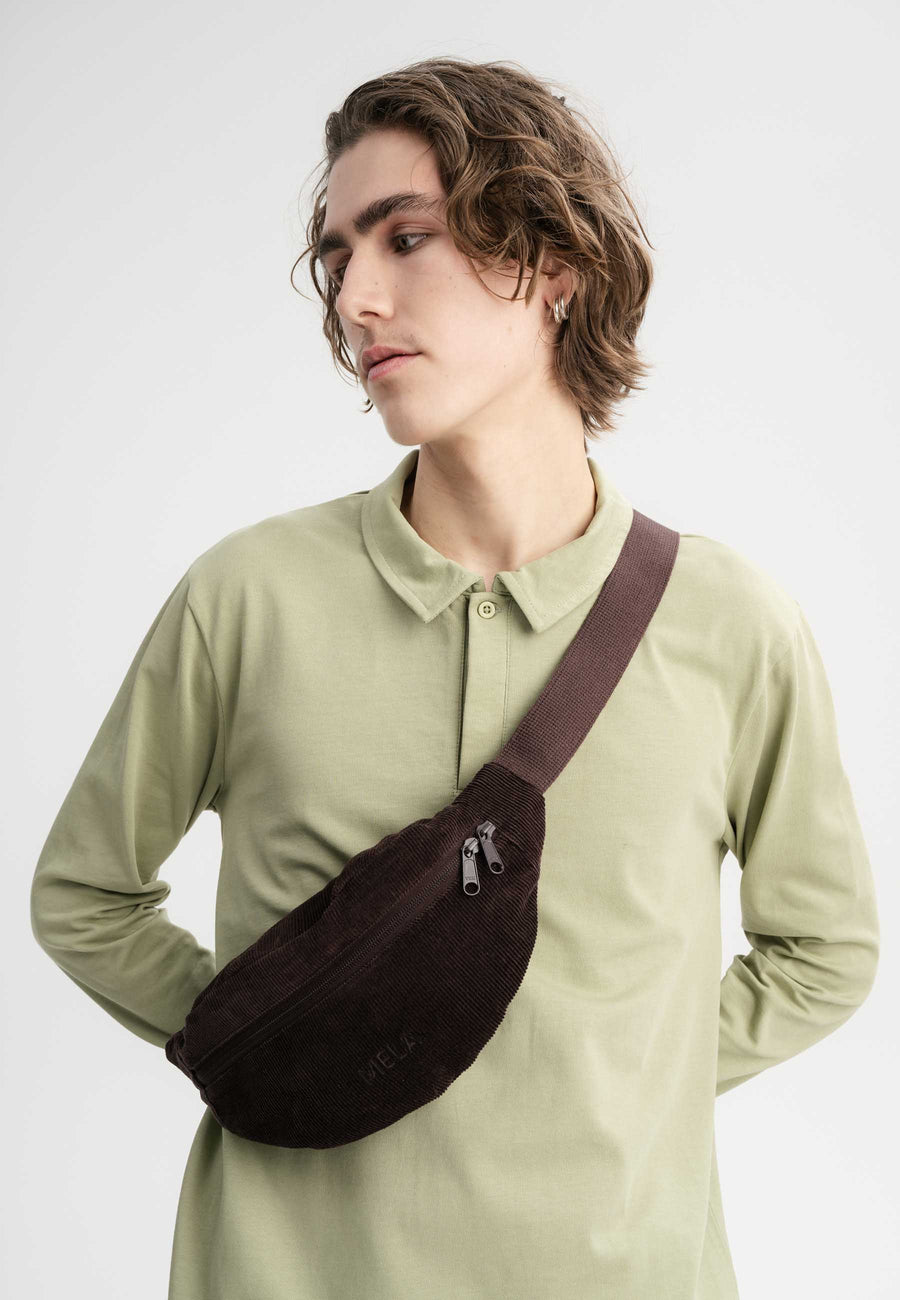 Mela Cord Bauchtasche BHAVIN walnuss
