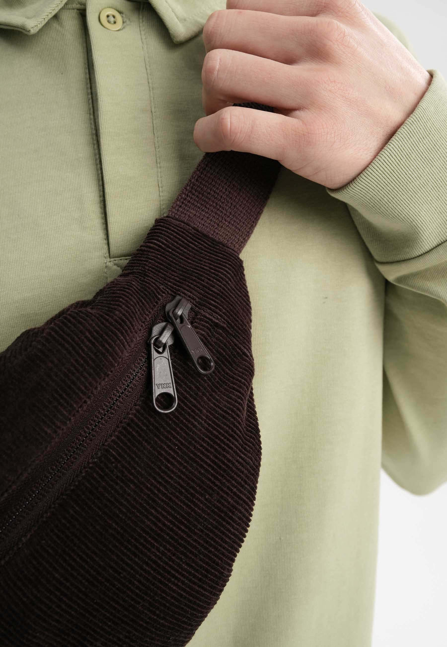Mela Cord Bauchtasche BHAVIN walnuss