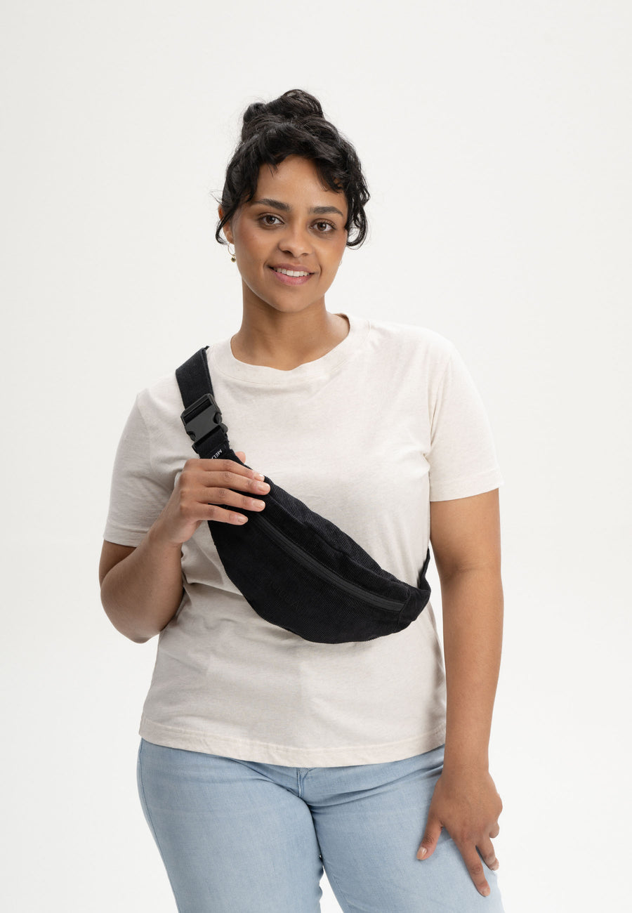 Mela Cord Bauchtasche BHAVIN schwarz