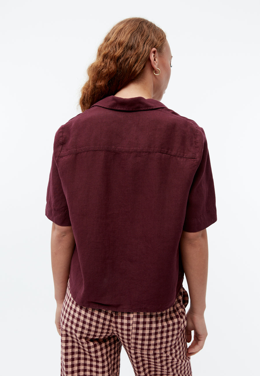 Givn Bluse Carol Burgundy (Linen)