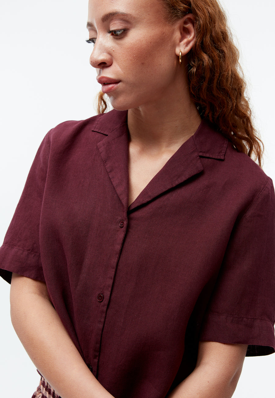 Givn Bluse Carol Burgundy (Linen)