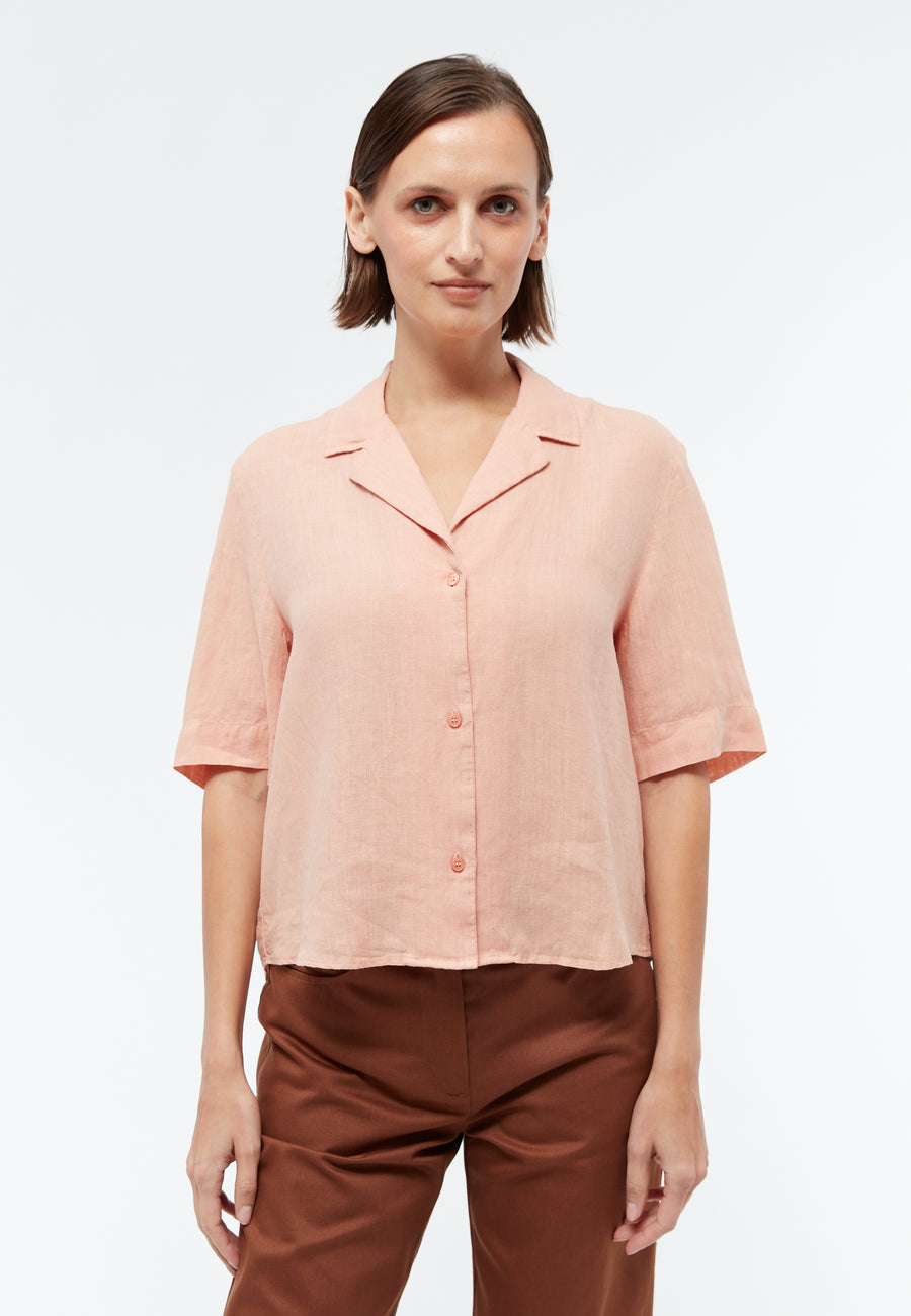 Givn Bluse Carol Light Apricot (Linen)