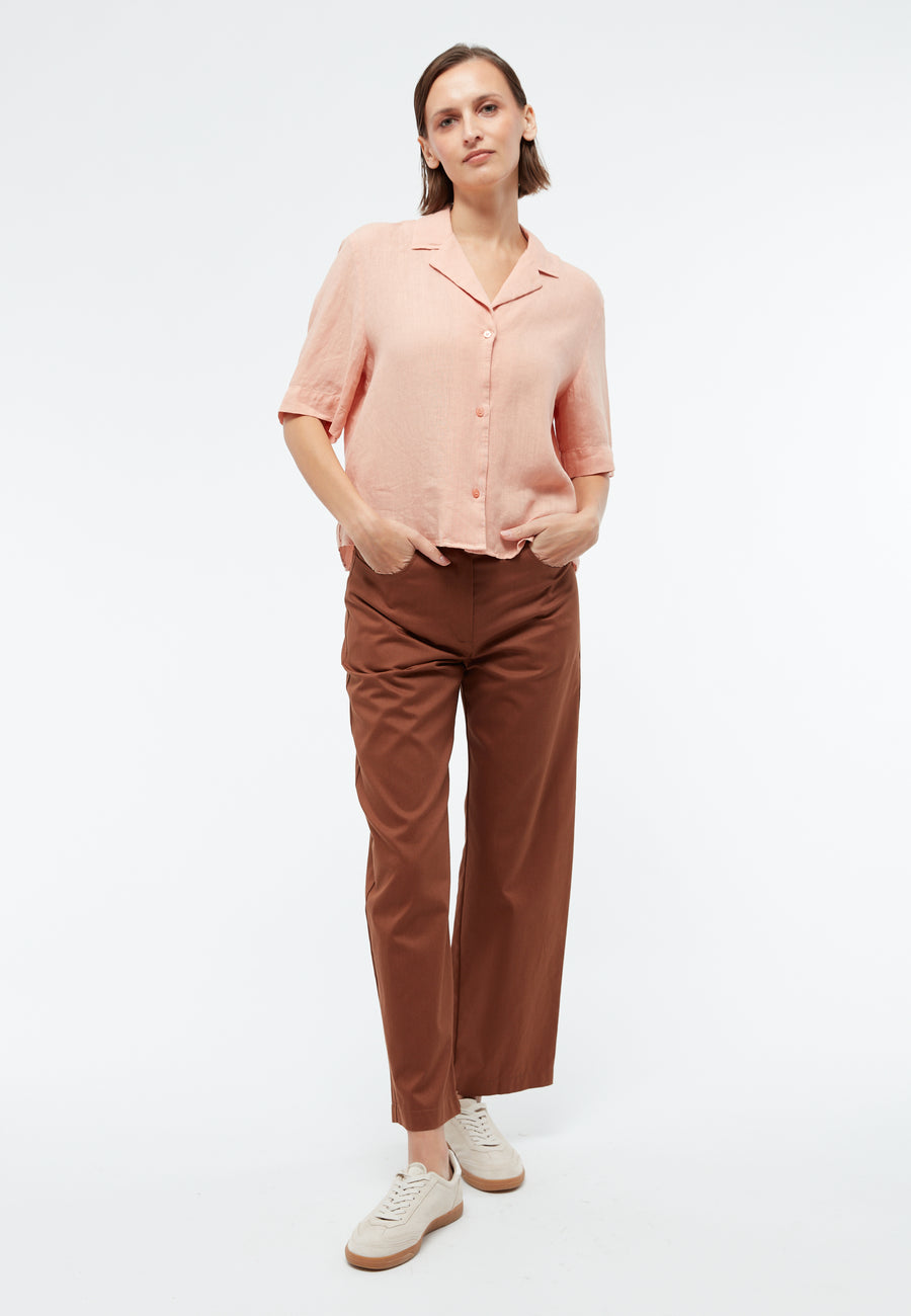 Givn Bluse Carol Light Apricot (Linen)