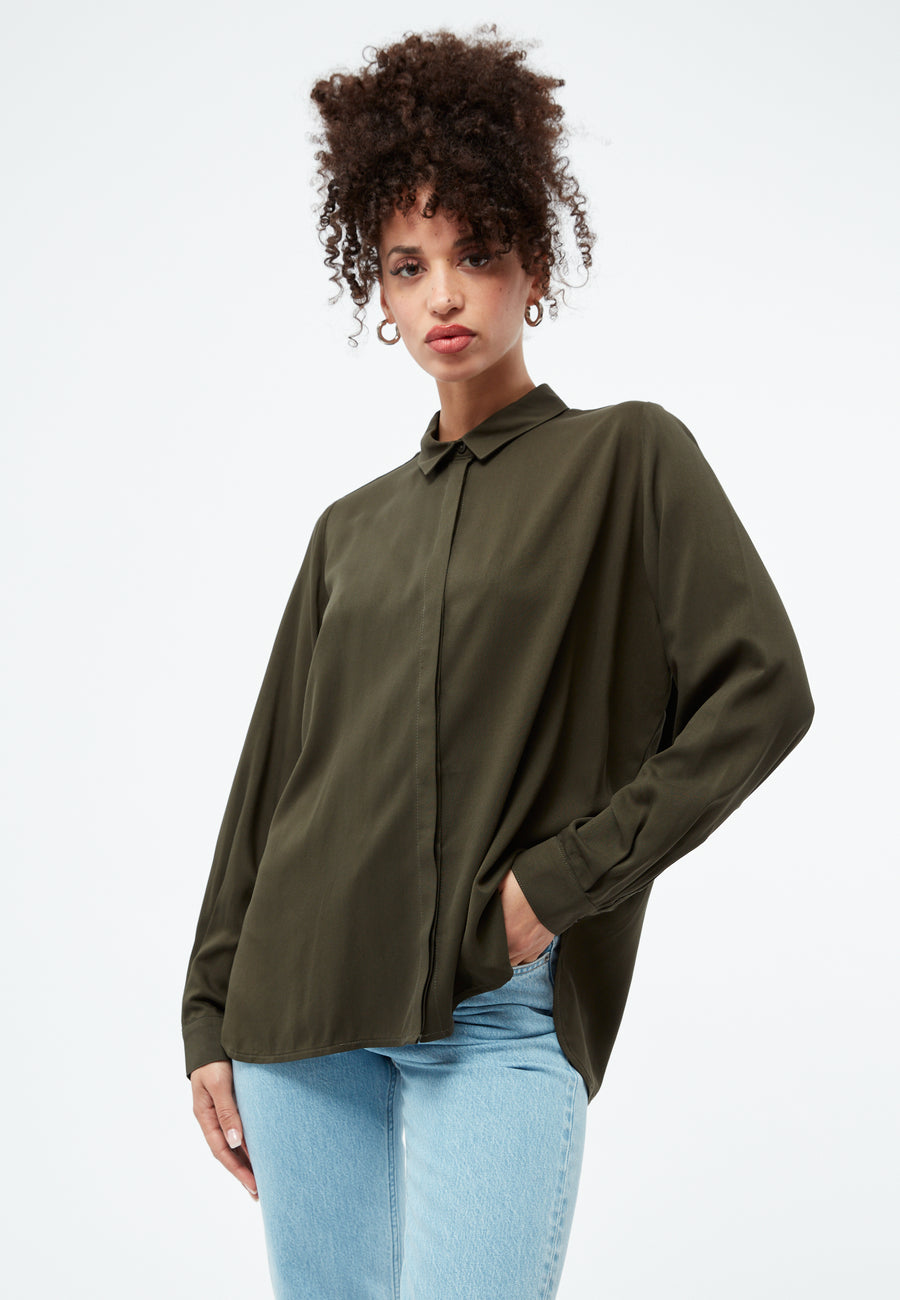 GIVN Bluse Iva Dark Olive