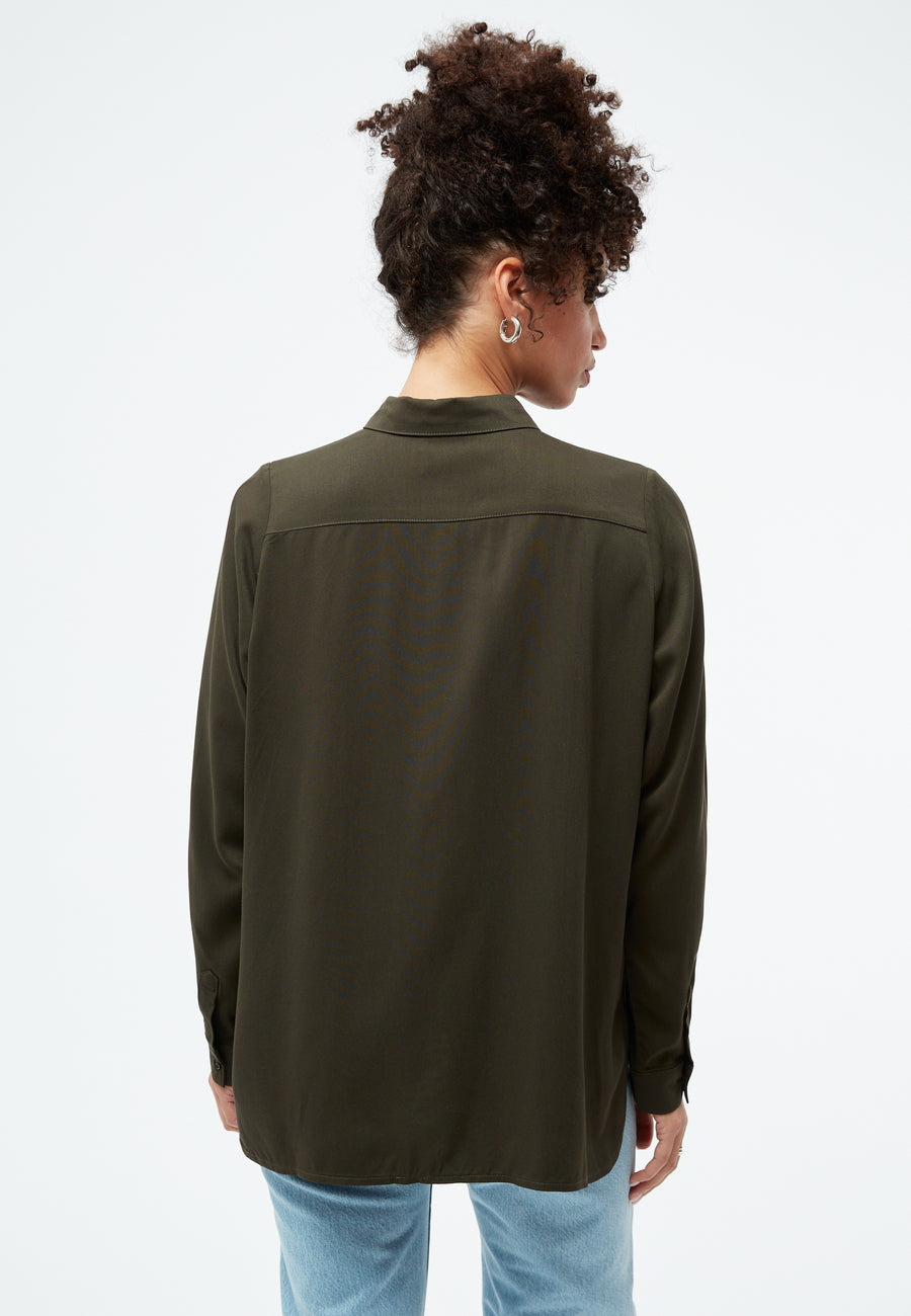 GIVN Bluse Iva Dark Olive