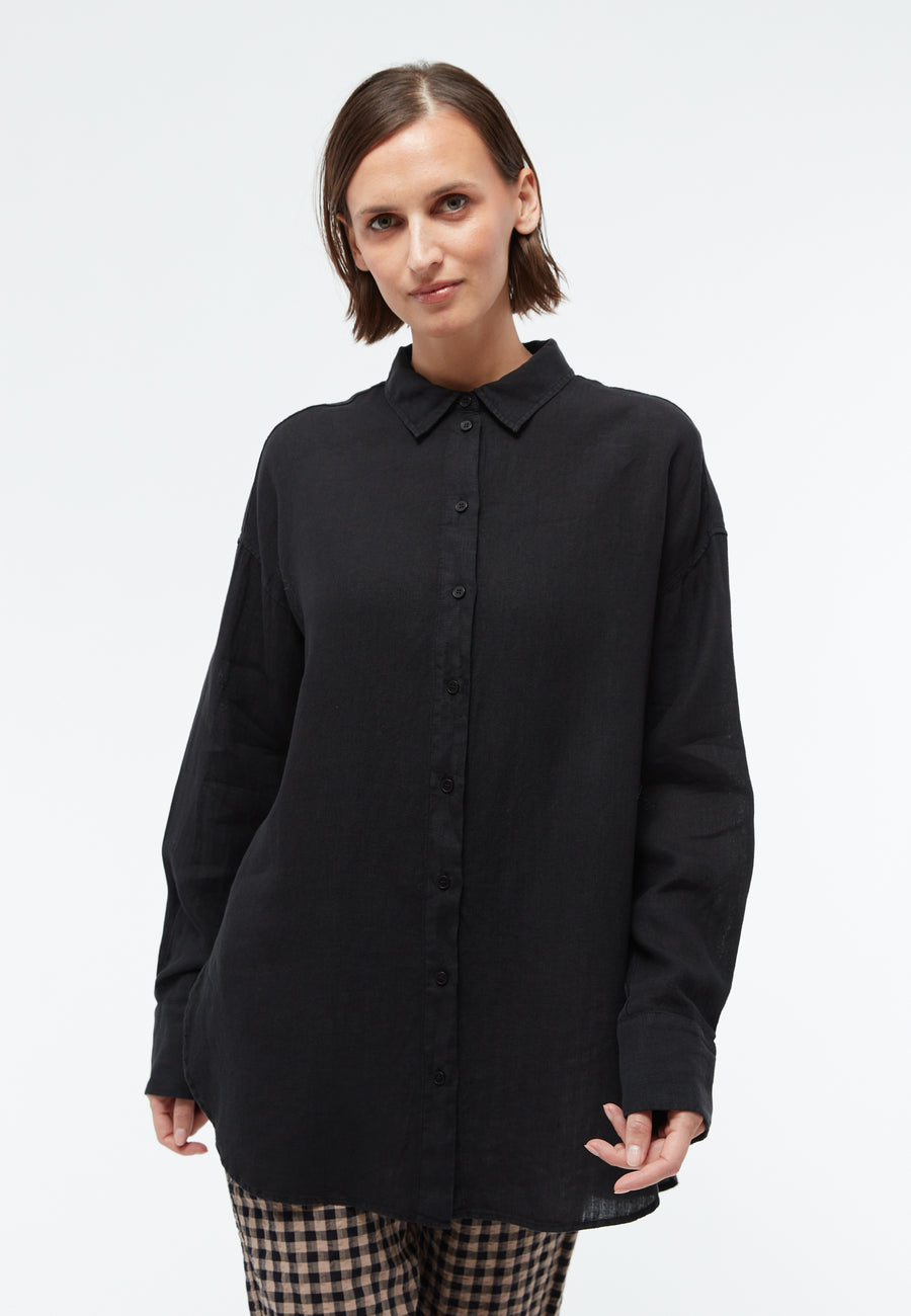 Givn Bluse Cosima Black (Linen)