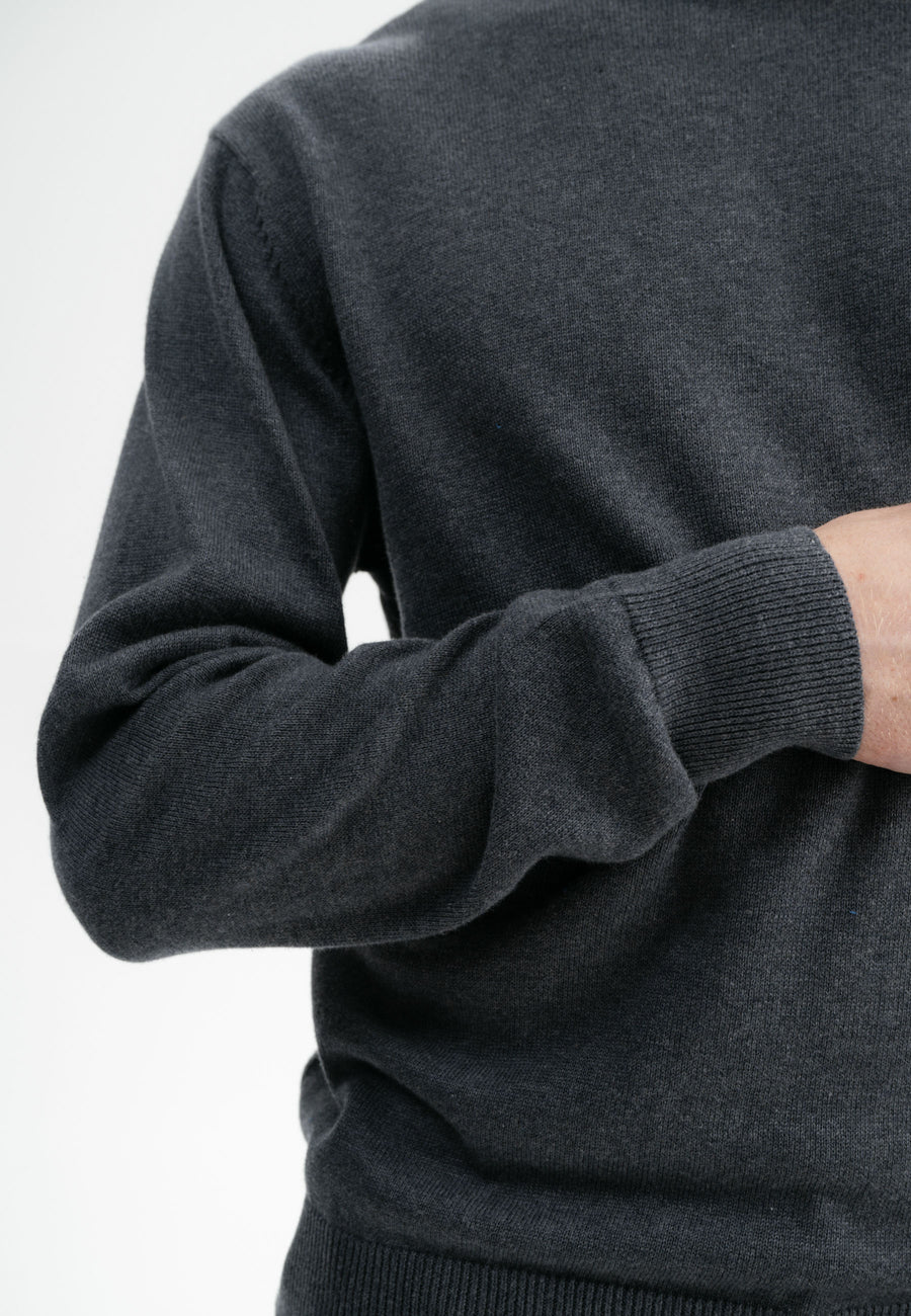 Mela Feinstrick Pullover HIMAL anthrazit melange