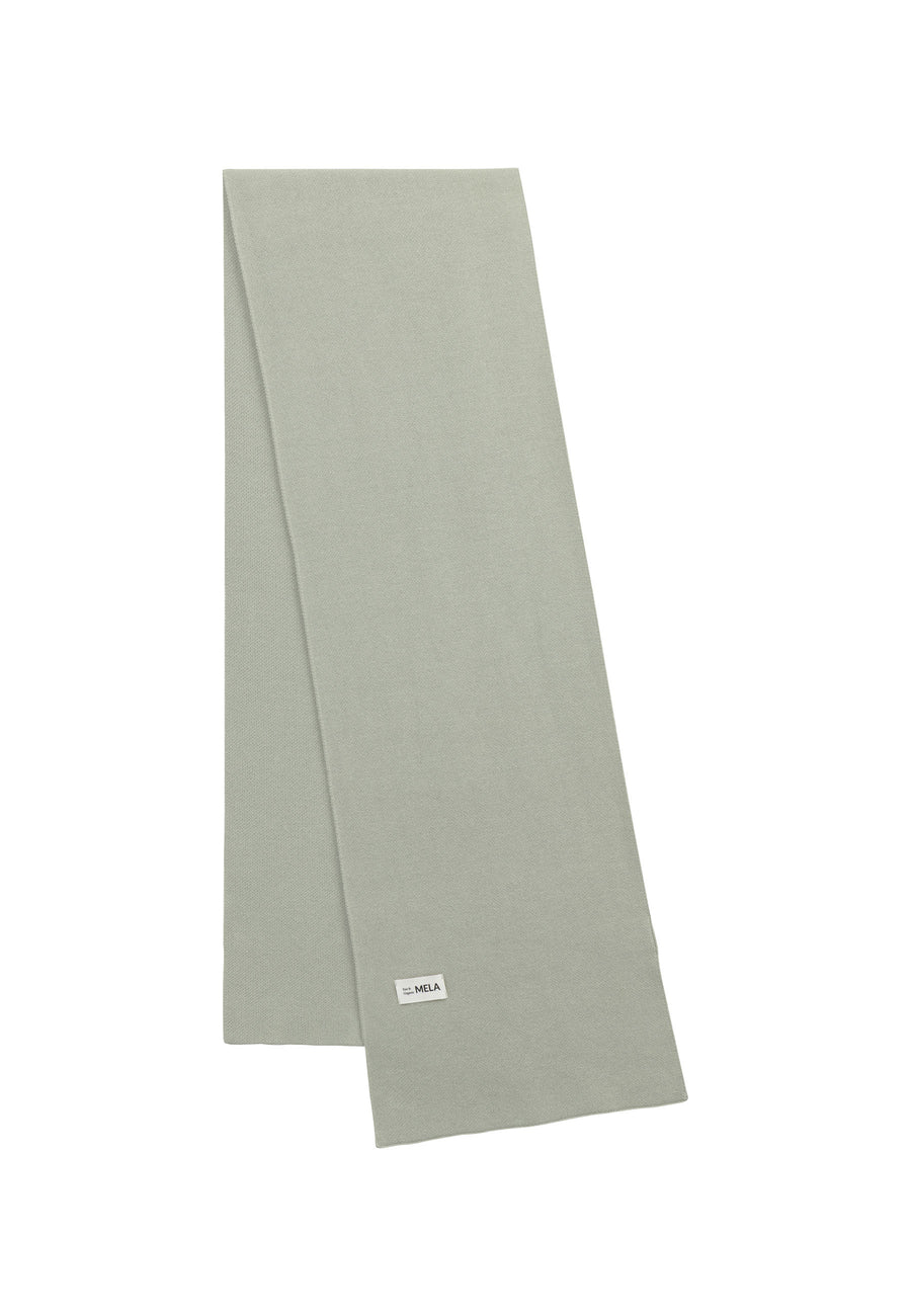 Mela Jacquard Rippstrick Schal ASMEE green clay