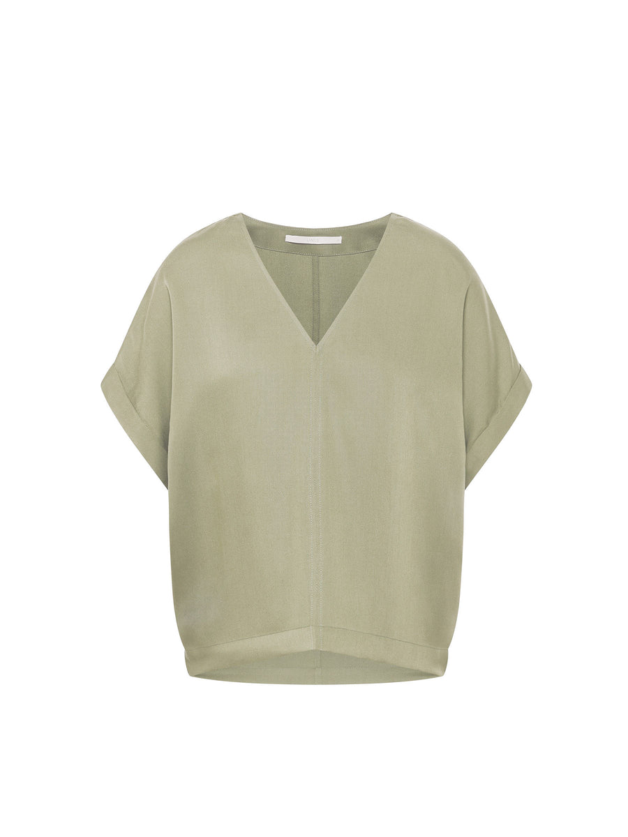 Lanius Blusenshirt aus TENCEL™ aqua grey