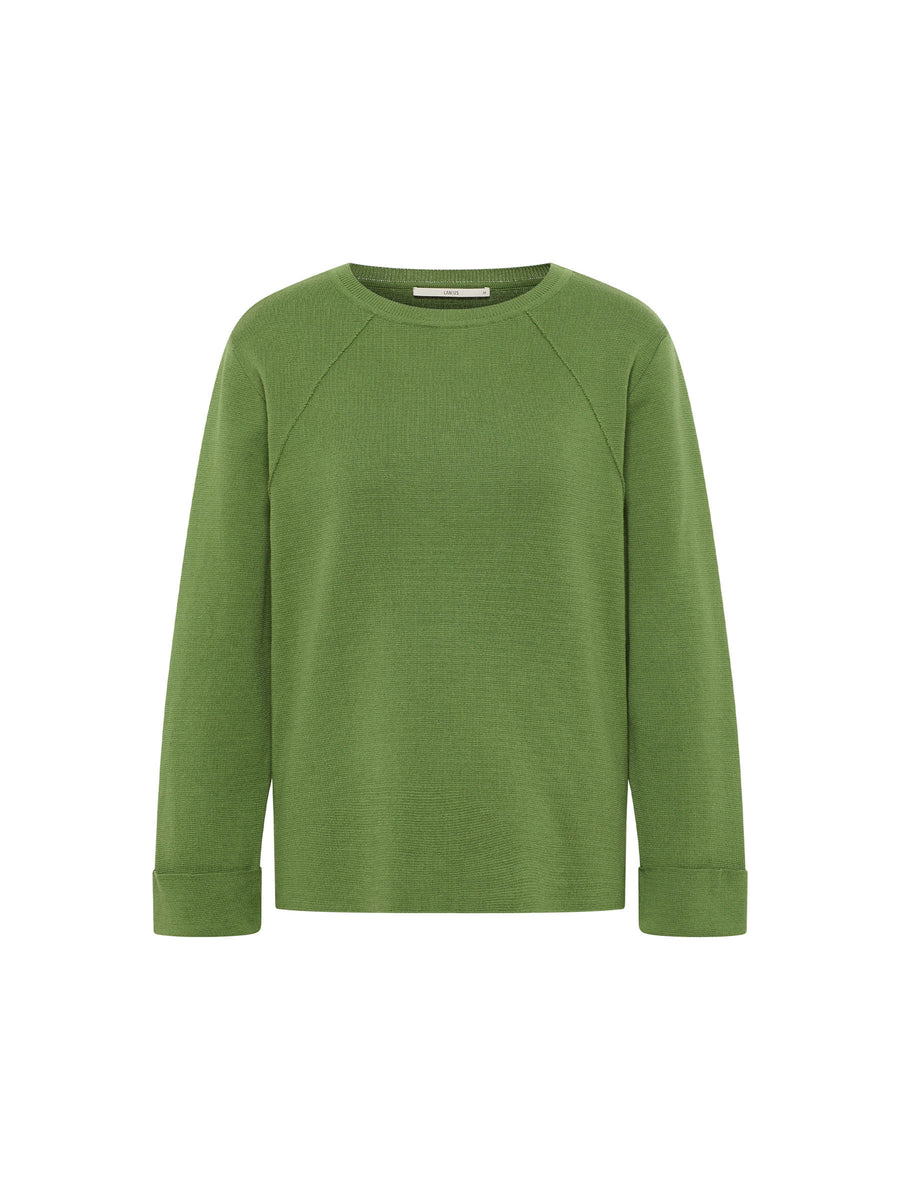 Lanius Pullover in Punto Milano GOTS sage