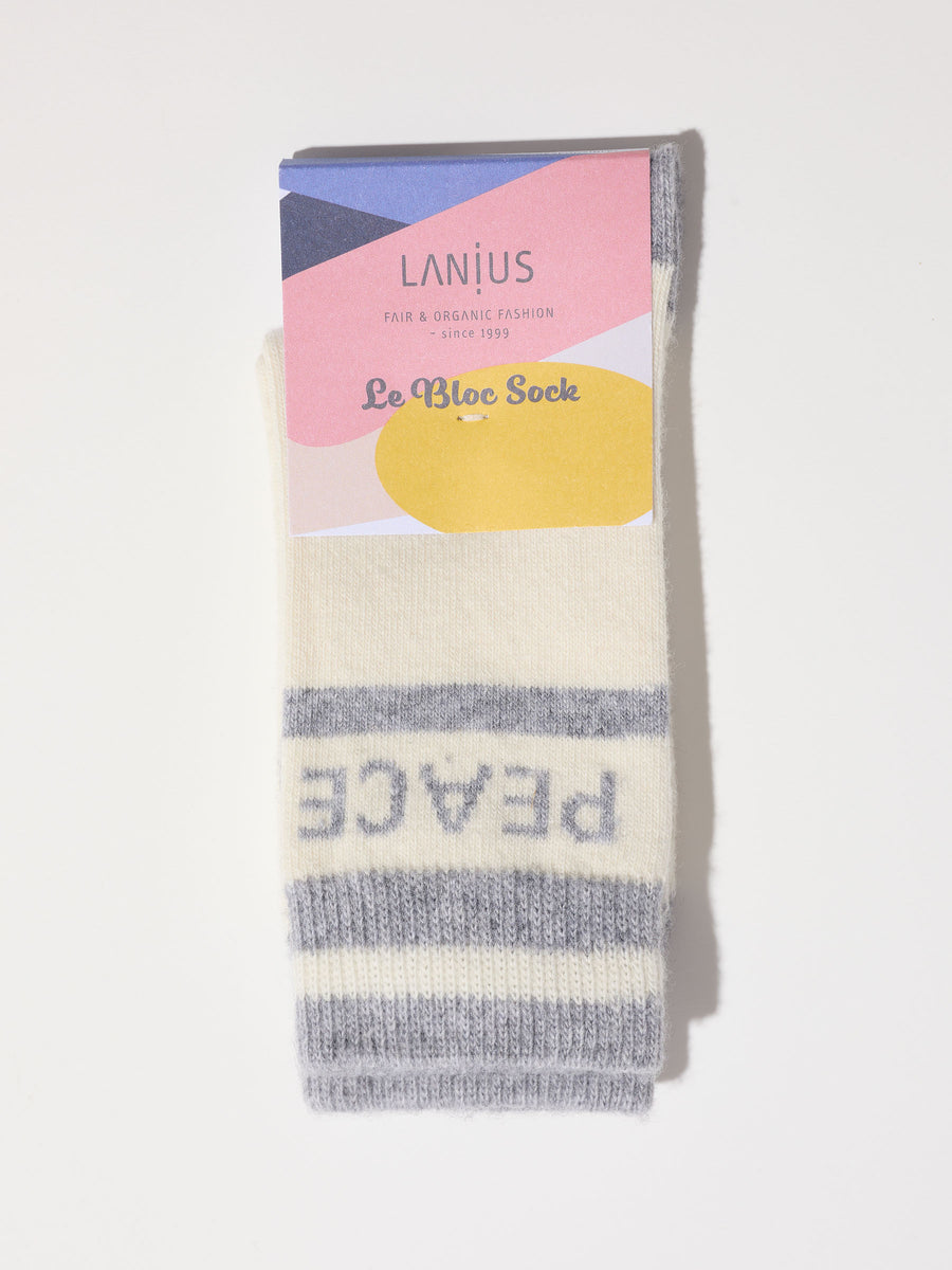 LANIUS - Lanius Socken mit Intarsie GOTS - Grünbert