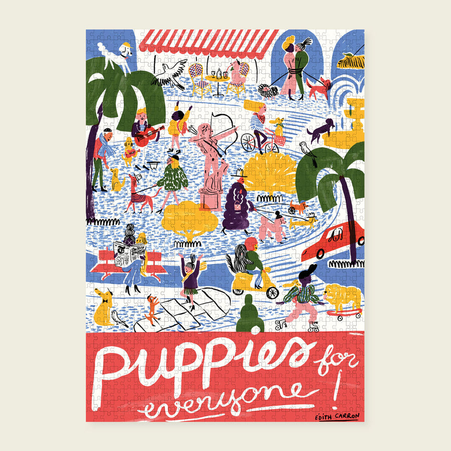 Wonderpieces Puzzle »Puppies for Everyone« von Édith Carron