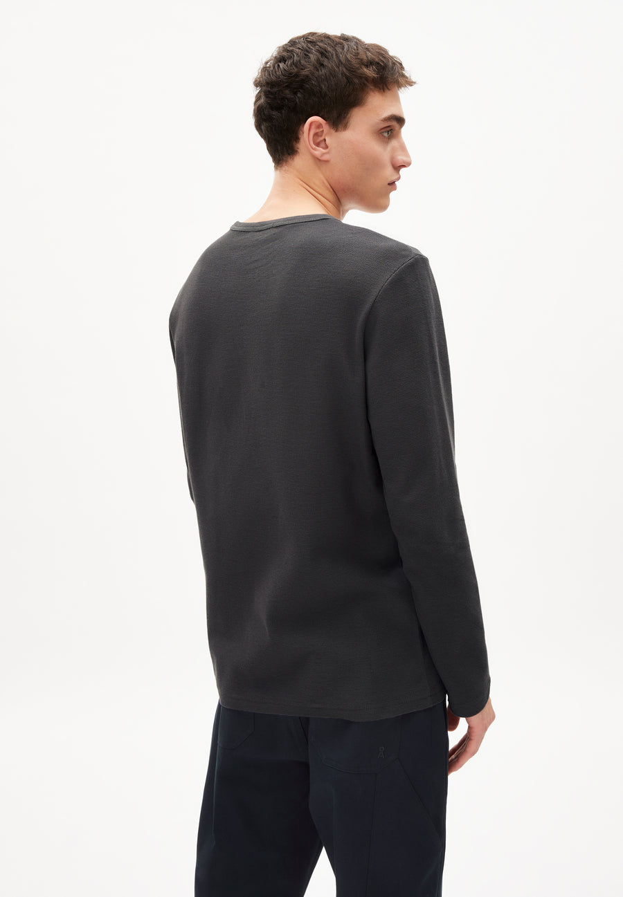 Armedangels - Armedangels Longsleeve JOHAAN WAFFLE - Grünbert