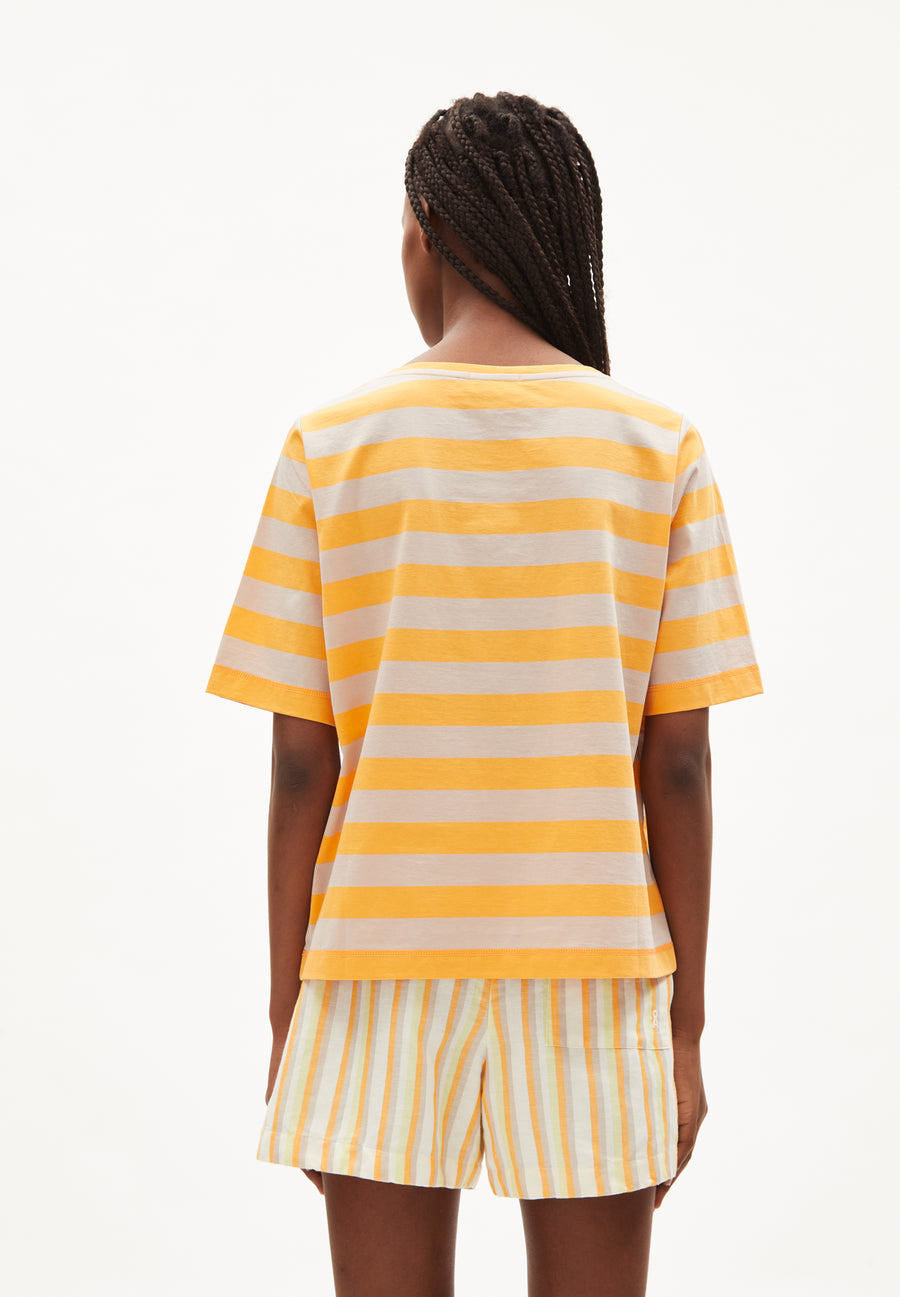 Armedangels - Armedangels T-Shirt FINIAA BLOCK STRIPES - Grünbert