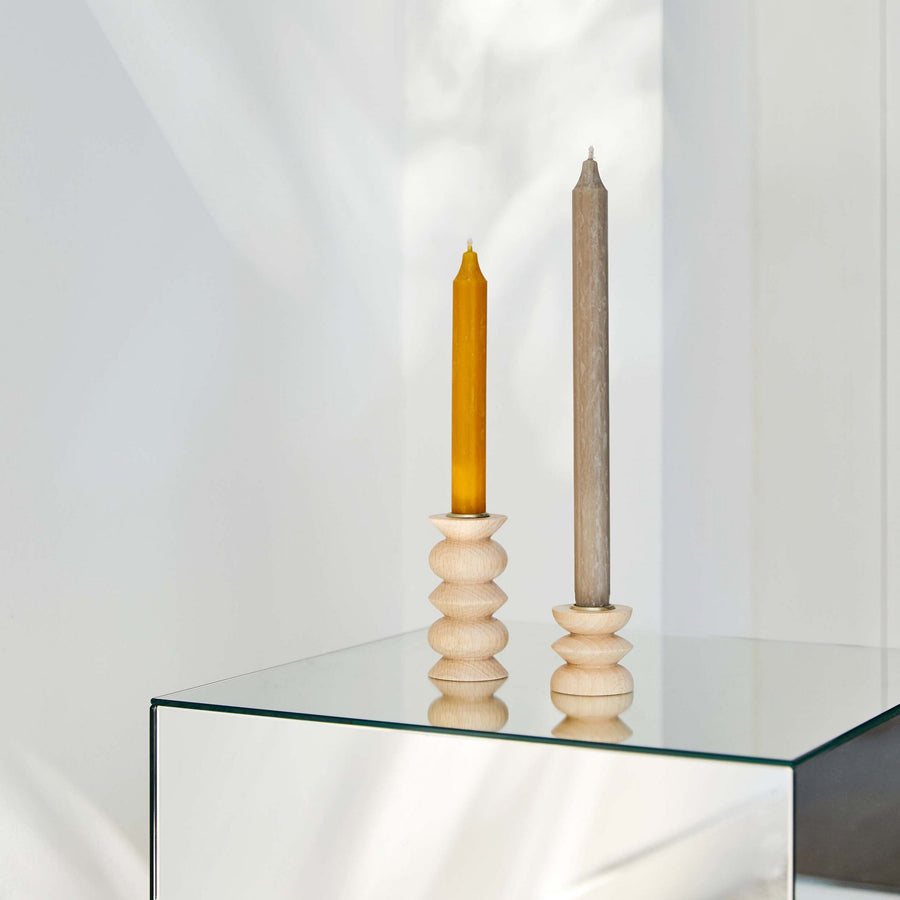 5mm Paper - 5mm Paper - Totem Wooden Candle Holder - Medium Nº 5 - Grünbert
