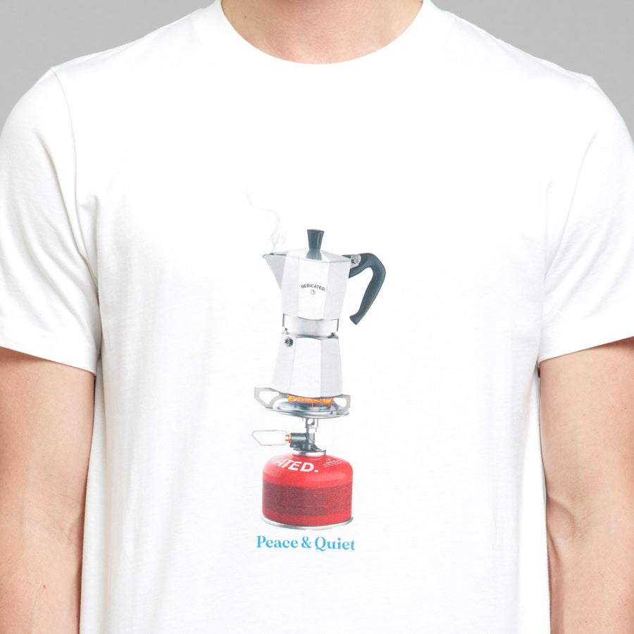 Dedicated - Dedicated T-shirt Stockholm Boiling Coffee White - Grünbert