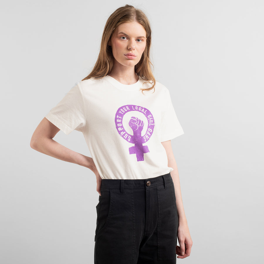 DEDICATED - Dedicated T-shirt Mysen Girl Gang Off-White - Grünbert